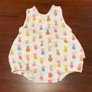 Pineapple printed bubble bodysuit